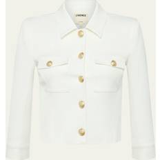 Cropped Outerwear L'agence Kumi Button Front Crop Jacket