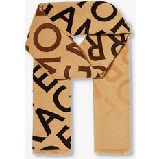 Natural Scarfs Ferragamo Double Scarf With Lettering