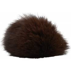 Pompon Pälstofs Kaninhår Brun 90 mm
