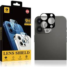 Mocolo iPhone 13 Pro Beskyttelsesglas til Kameralinse Case Friendly Sort