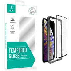 Heltäckande Skärmskydd i Härdat Glas för iPhone 15 Pro Max med Monteringsram