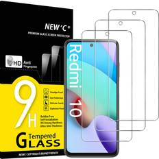 New'C NEW'C [3 Pack] Designed for Xiaomi redmi 10 6.5" Screen Protector Tempered Glass, Case Friendly Ultra Resistant