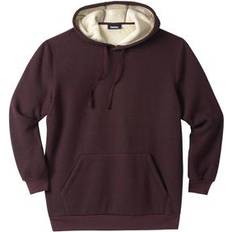 Tops KingSize Men's Big & Tall Sherpa-Lined Thermal Waffle Pullover Hoodie in Heather Bordeaux 2XL