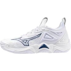 Mizuno wave momentum Mizuno Wave Momentum Women's Volleyball Shoe, White-Navy