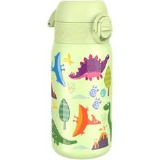 Ion8 kids water bottle ION8 Leak Proof Flip-Top Stainless Steel Kids Water Bottle Dishwasher-Safe Dinosaurs 400ml 13oz