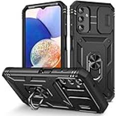 Mebeme Anti-Knock Hard Phone Armor Case för Samsung Galaxy A54 A14 A34 A04S A53 S23FE S24 Ultra A33 5G A13 A52S A52 S21 S22 S20 Plus, Svart, för Galaxy A52S 5G