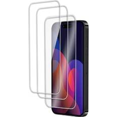 Teknikproffset Skärmskydd Teknikproffset 3- pack Skärmskydd härdat glas 2,5D för iPhone 15 Pro Max