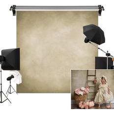 Photo Backgrounds Kate 6.5x6.5ft/2mW x2mH Tan Backdrop Light Yellow Background Khaki Fawn Portrait Photography Abstract Backdrop Photography Studio Props Photographer