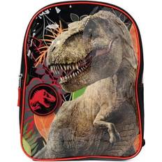 Buckle School Bags Fast Forward Jurassic World Backpack 15 T-Rex Predator Dinosaur Gray Red Boys