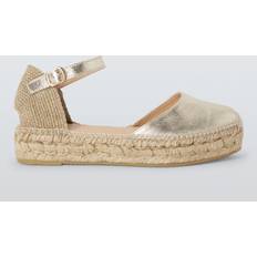 Leather Espadrilles John Lewis Keekie Leather Two Part Ankle Strap Flatform Espadrilles