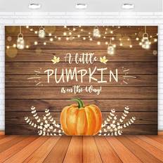 Photo Backgrounds Avezano Avezano Little Pumpkin Baby Shower Backdrop Orange Pumpkin Patch Baby Shower Background 7x5ft Vinyl Autumn Fall Rustic Boy Girl Sprinkle Baby Shower Backdrops Decorations