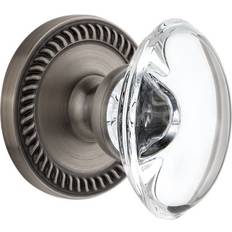 Pomos de puerta Grandeur Passage 2.375" Antique Pewter Newport Rosette 1pcs