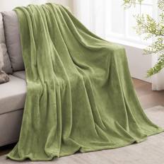 Fleece Blanket Twin Size Sage Green Blankets Green