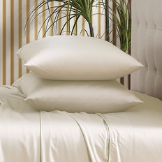 Bamboo - White Pillow Cases Brielle Home Viscose Bamboo Sateen White