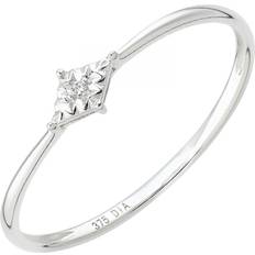 Womens 9ct White Gold Ring