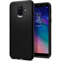 Spigen Spigen Liquid Air-fodral täcker Samsung Galaxy A6 2018 Svart