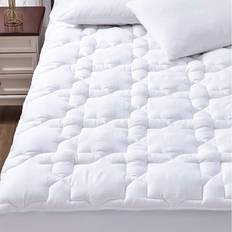 CozyLux Queen Pad Deep Pocket Mattress Cover White