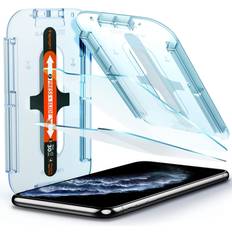 Spigen EZ Fit Tempered Glass Screen Protector iPhone 11 Pro XS X 2 Pack