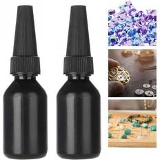 2 stk pro flytende uv lim til smykker krystall håndverk metall glass rhinestone diy flytende lim hurtig tørking klokke reparasjonsverktøy sett
