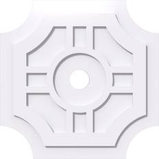 Moulding & Millwork Ekena Millwork 1 P X 8 C X 24 OD X 3 ID Haus Architectural Grade PVC Contemporary Ceiling Medallion