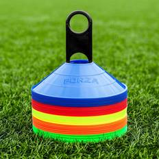 Forza Training Marker Cones [50 Pack] – 5 Color Options Professional Grade Space Cones Stand Muti-Color