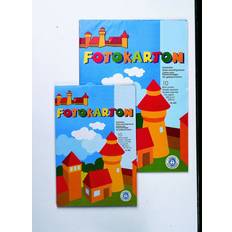 Schwarz Papier Folia Fotokarton farbsortiert 300 g/qm 10 Blatt