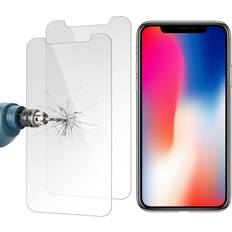 2st iPhone XS Max Skärmskydd Härdat Glas