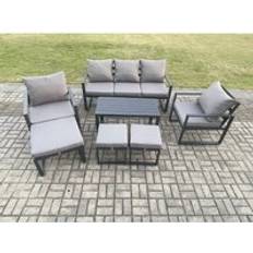 Garden & Outdoor Furniture Fimous Aluminium 7 Pieces Garden Outdoor Lounge Set