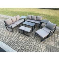 Garden & Outdoor Furniture Fimous Aluminium 9 Pieces Garden Outdoor Lounge Set