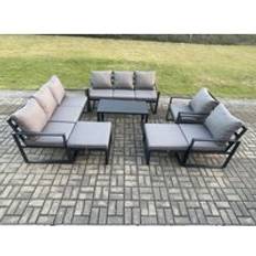 Garden & Outdoor Furniture Fimous Aluminium Garden Sofa 2 Outdoor Lounge Set