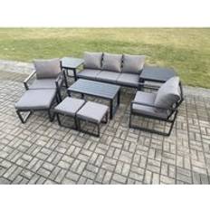 Garden & Outdoor Furniture Fimous Aluminium 9 Pieces Garden Outdoor Lounge Set