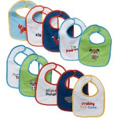 Multicoloured Drool Bibs Neat Solutions Water Resistant Drooler Bib 10-pack