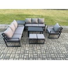 Garden & Outdoor Furniture Fimous Aluminium 9 Garden Patio Outdoor Lounge Set