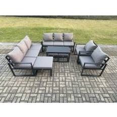 Garden & Outdoor Furniture Fimous Aluminium Garden Sofa 2 Outdoor Lounge Set