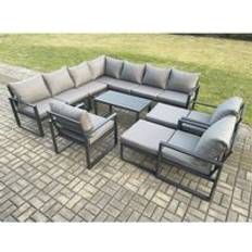 Garden & Outdoor Furniture Fimous Aluminium Garden Corner Outdoor Lounge Set