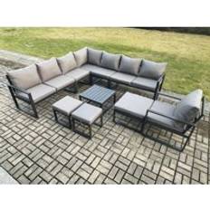 Garden & Outdoor Furniture Fimous Aluminium Garden Corner Outdoor Lounge Set