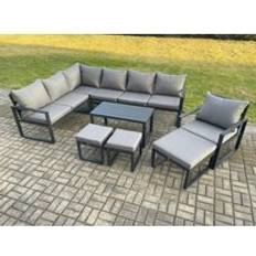 Garden & Outdoor Furniture Fimous Aluminum 10 Corner Outdoor Lounge Set