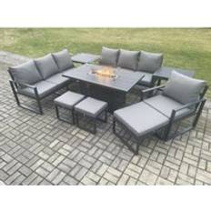 Garden & Outdoor Furniture Fimous Aluminium 9 Pieces Garden Outdoor Lounge Set