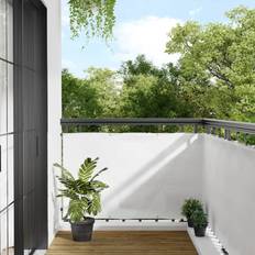 Balcony Protection vidaXL Balcony Screen White 90x700 cm 100% Polyester Oxford