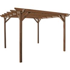 Garden Pergola Wood Rustic Brown