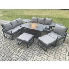 Garden & Outdoor Furniture Fimous Aluminium 8 Pieces Garden Outdoor Lounge Set