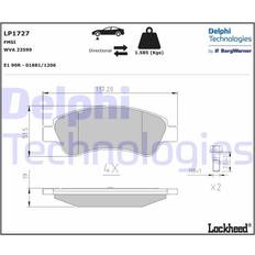 Vehicle Parts Delphi Disc Brake Brake Pad Set LP1727