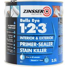 Zinsser Grey Paint Zinsser Bulls Eye 1-2-3 Stain Killer Grey 2.5L