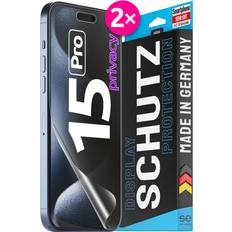 2x se 3d privacy schutzfolie iphone 15 pro Matt