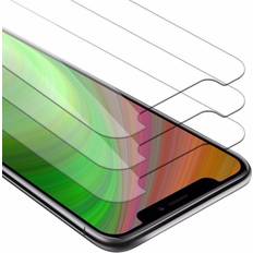 Cadorabo 3x Tempered Glass for Apple iPhone 11 Pro Protection Film with installation aid Display Saver Protective