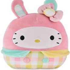 Hello Kitty Peluches Hello Kitty Easter 8 Inch Squishmallow Plush in Plaid Skirt