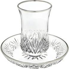 Kitchen Accessories Godinger Clear Silver Dublin Plate Kiddish Set 2 Piece Coffee Cup