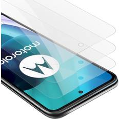 Cadorabo 3x Tempered Glass for Motorola MOTO G71 5G Protection Film Display Saver Protective Film