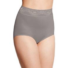 Bali Natural Underwear Bali Women's Lacy Skamp Brief Panty, Warm Steel, X-Large/8