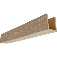 Ceiling Mouldings Ekena Millwork 7 96 L 3-Sided U-Beam HeritageTimber Beam Vanilla Chai